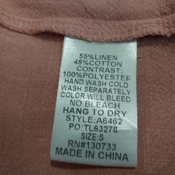 Umge USA   Floral Sleeve Pink Blouse S sz. - Picture 12 of 12